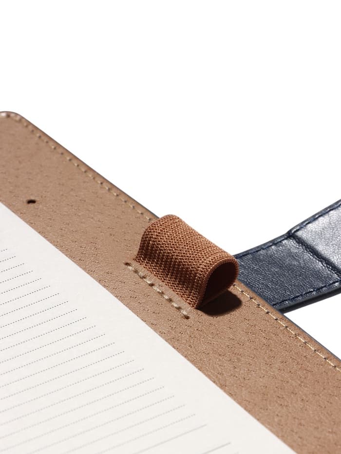 Ежедневник-органайзер, С6, 80 листов, обложка из искусственной кожи, синий