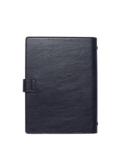 Ежедневник-органайзер, С6, 80 листов, обложка из искусственной кожи, синий