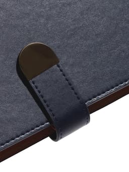 Ежедневник-органайзер, С6, 80 листов, обложка из искусственной кожи, синий