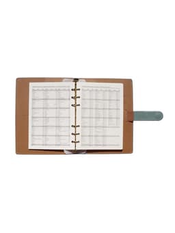 Ежедневник-органайзер, С6, 80 листов, обложка из искусственной кожи, зелёный