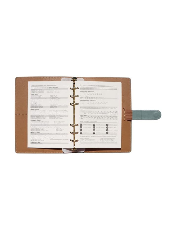 Ежедневник-органайзер, С6, 80 листов, обложка из искусственной кожи, зелёный