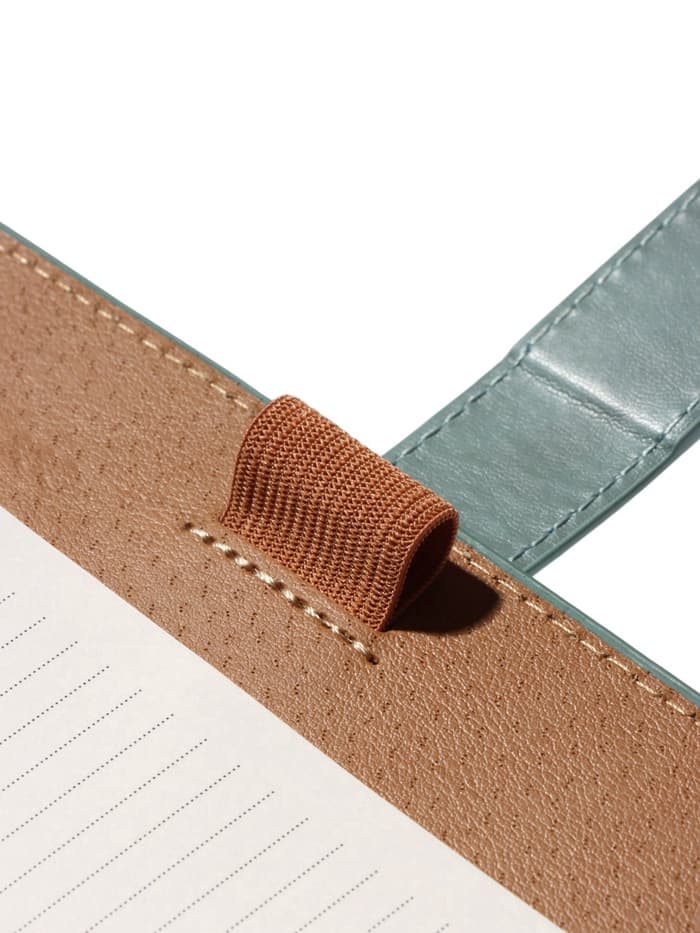 Ежедневник-органайзер, С6, 80 листов, обложка из искусственной кожи, зелёный