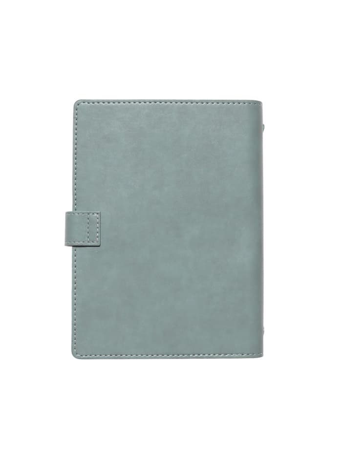 Ежедневник-органайзер, С6, 80 листов, обложка из искусственной кожи, зелёный