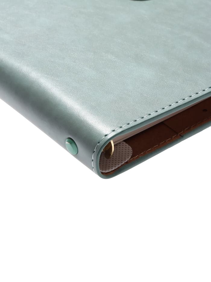 Ежедневник-органайзер, С6, 80 листов, обложка из искусственной кожи, зелёный