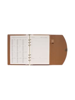 Ежедневник-органайзер, A5, 80 листов, обложка из искусственной кожи, розовый