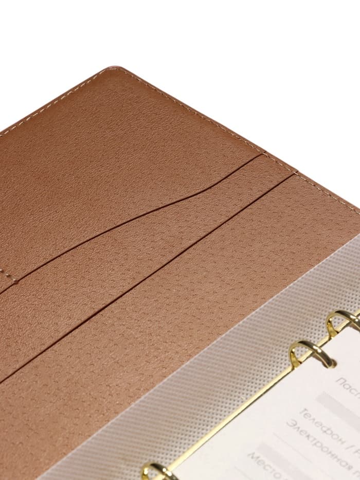 Ежедневник-органайзер, A5, 80 листов, обложка из искусственной кожи, розовый