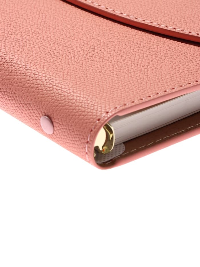 Ежедневник-органайзер, A5, 80 листов, обложка из искусственной кожи, розовый