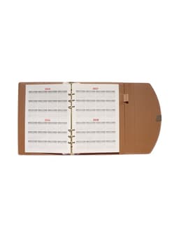 Ежедневник-органайзер, A5, 80 листов, обложка из искусственной кожи, розовый