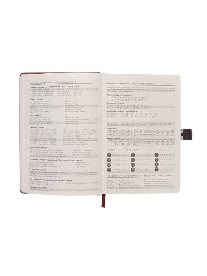 Ежедневник недатированный А5, с хлястиком, 80 листов, в линейку, пвх, коричневый