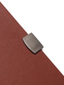 Ежедневник недатированный А5, с хлястиком, 80 листов, в линейку, пвх, коричневый