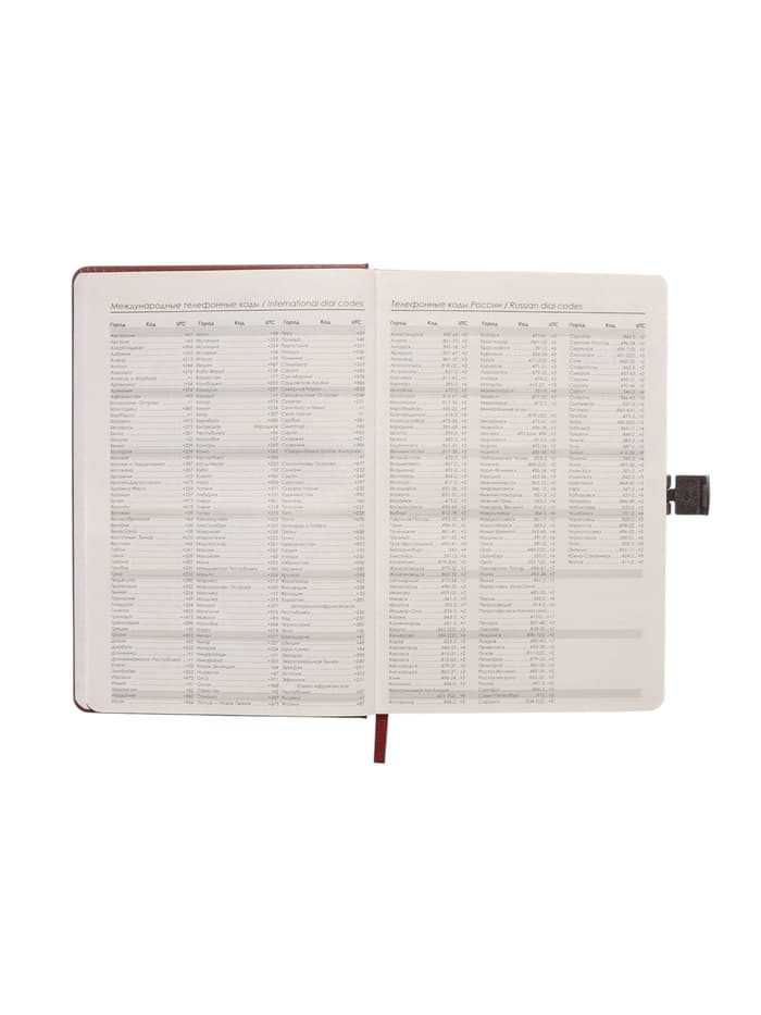 Ежедневник недатированный А5, с хлястиком, 80 листов, в линейку, пвх, коричневый