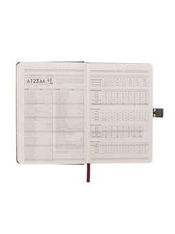 Ежедневник недатированный А5, 80 листов, обложка ПВХ, с хлястиком, чёрный