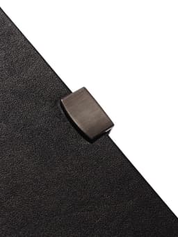 Ежедневник недатированный А5, 80 листов, обложка ПВХ, с хлястиком, чёрный