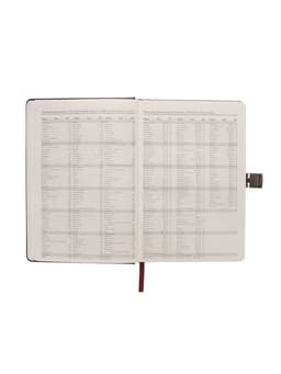 Ежедневник недатированный А5, 80 листов, обложка ПВХ, с хлястиком, чёрный