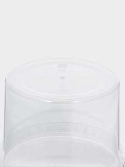 Ведро одноразовое с крышкой, 3 л, d=19 см, пластик пищевой, прозрачное