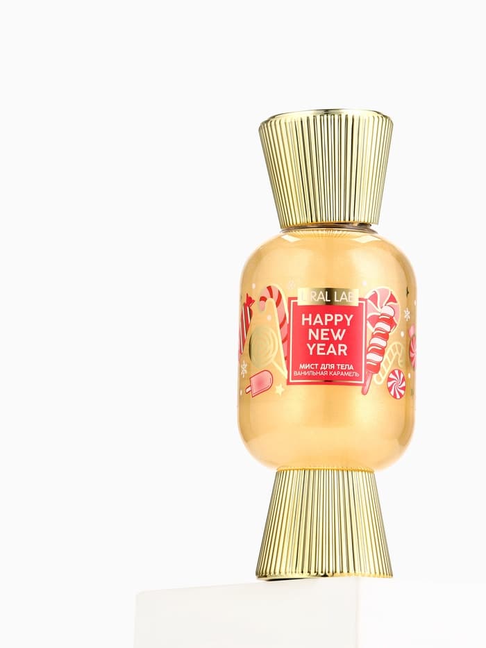 Мист парфюмированный для тела с шиммером, аромат: ванильная карамель, 200 мл, URAL LAB