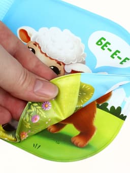 Книжка - игрушка для ванны «Кто как говорит?», Крошка Я, 12×12 см