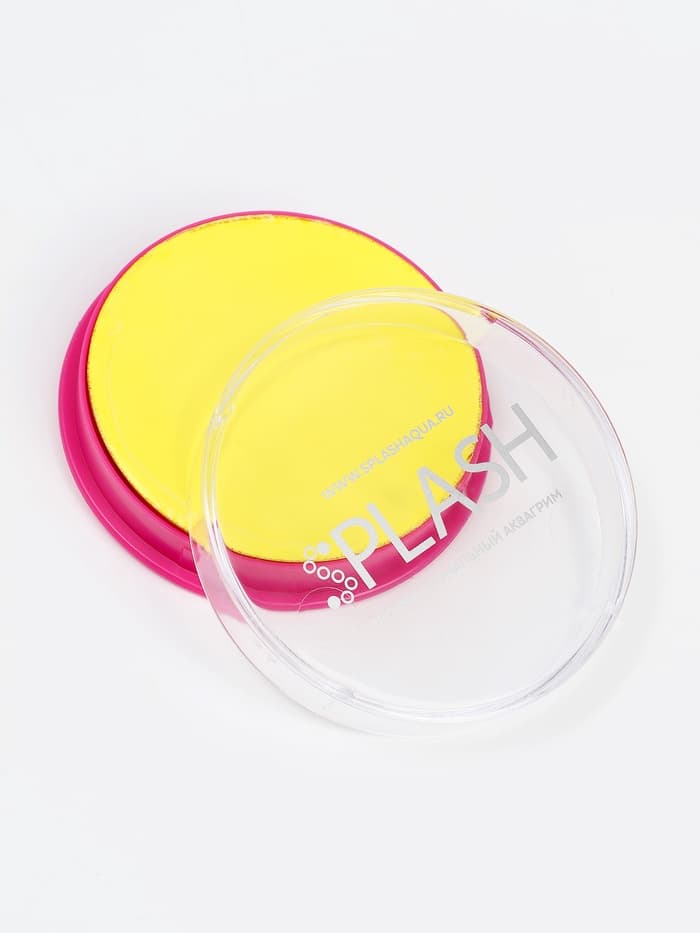 Аквагрим в шайбе, регулярный, желтый, 32 г