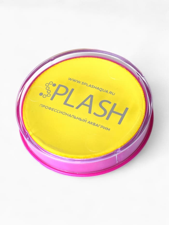 Аквагрим в шайбе, регулярный, желтый, 32 г