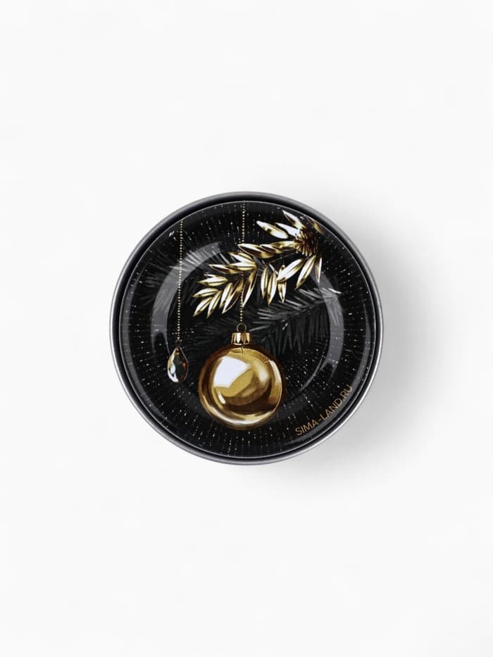 Свеча ароматическая новогодняя в банке «Конь», ч/з, аромат мандарин, 4.8 см