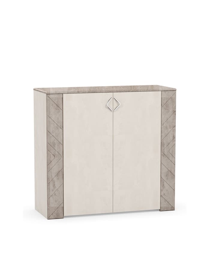 Спальный гарнитур «Амели», комплект 3 предмета, цвет бетон чикаго/шёлковый камень