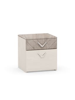 Спальный гарнитур «Амели», комплект 3 предмета, цвет бетон чикаго/шёлковый камень