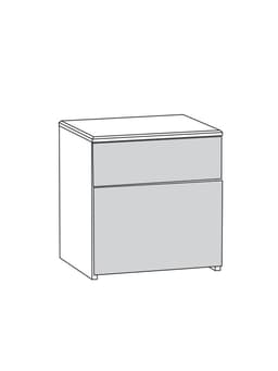 Спальный гарнитур «Амели», комплект 3 предмета, цвет бетон чикаго/шёлковый камень