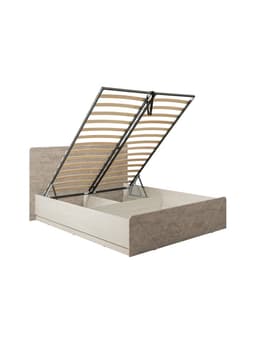 Спальный гарнитур «Амели», комплект 3 предмета, цвет бетон чикаго/шёлковый камень