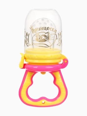 Ниблер для прикорма, от 5 мес., с силиконовой сеточкой, размер М «Принцесса», розовый