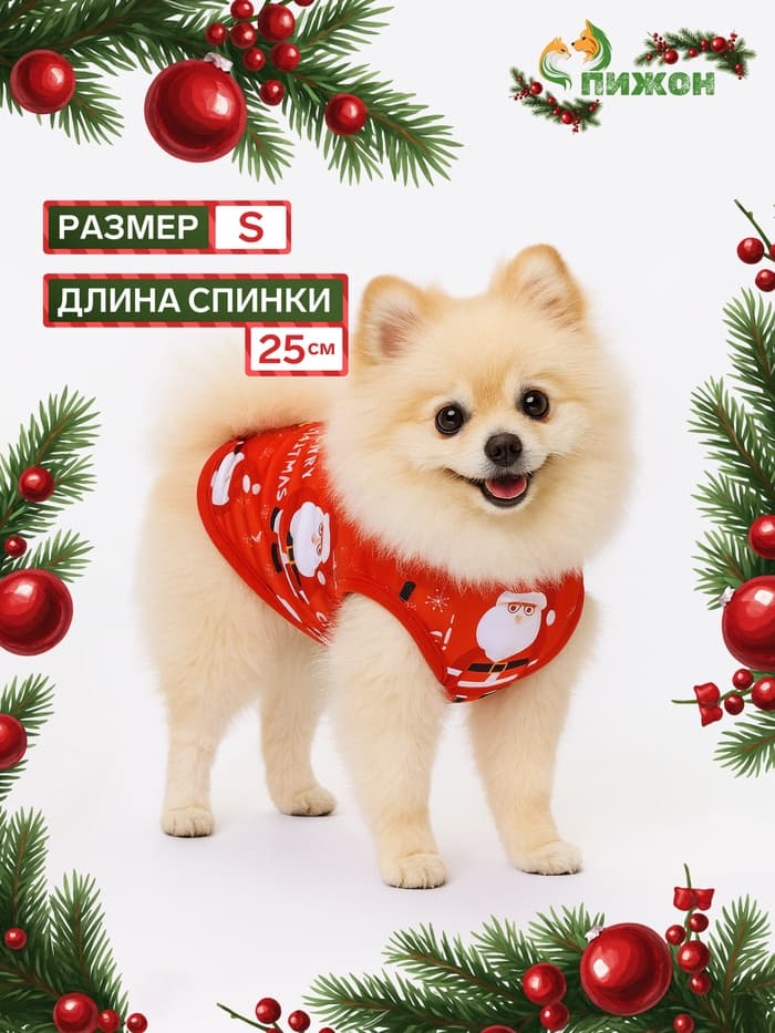 Майка Merry, размер S (ДС 25, ОШ 25, ОГ 35 см), красная