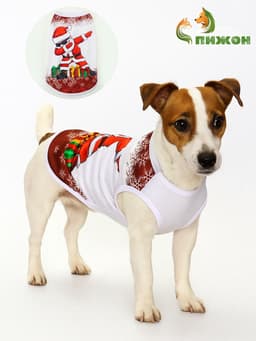 Майка «Респект», размер L (ДС 35, ОШ 35, ОГ 45 см), красная