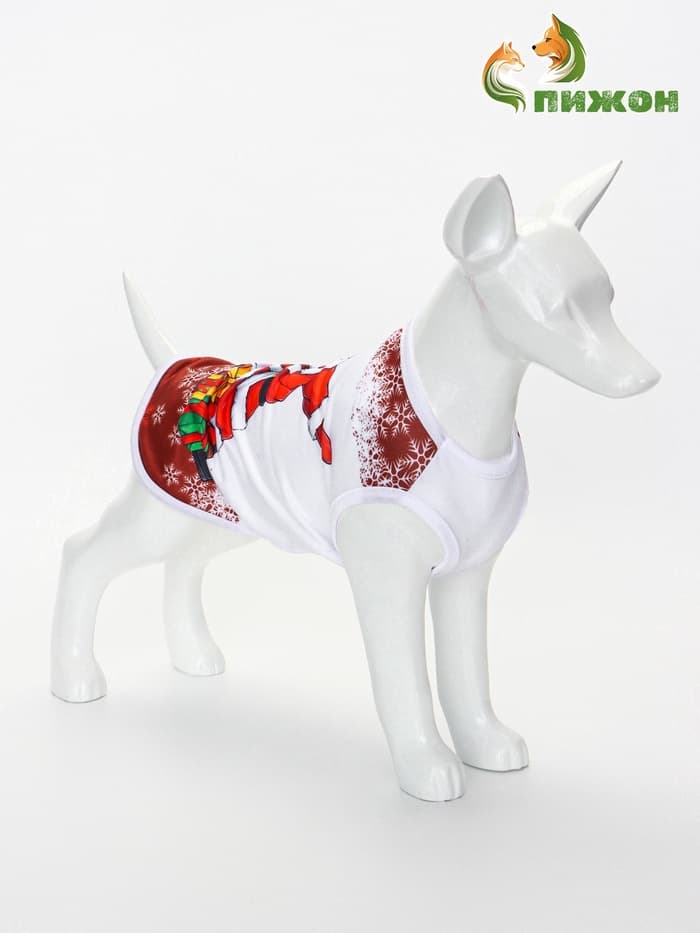 Майка «Респект», размер L (ДС 35, ОШ 35, ОГ 45 см), красная