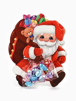 Пакет под сладости новогодний «Дедушка Мороз»