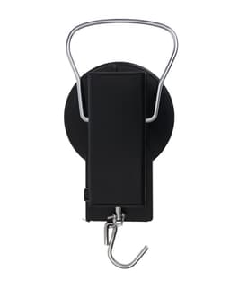 Весы-безмен механические, до 22 кг, с рулеткой, цена деления 250 г, чёрные