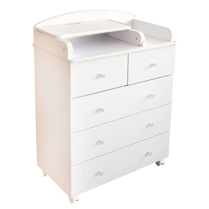 Комод пеленальный San Remo, 5 ящиков, 81×46×106 см, белый