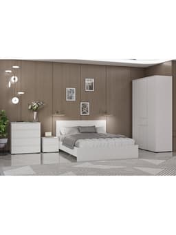 Спальный гарнитур «Лора», комплект 6 предметов, цвет белый