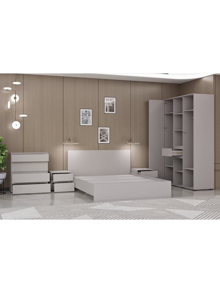 Спальный гарнитур «Лора», комплект 6 предметов, цвет кашемир