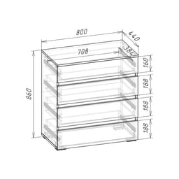 Спальный гарнитур «Лора», комплект 6 предметов, цвет кашемир