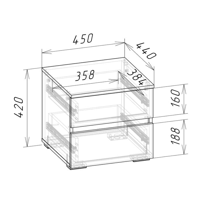 Спальный гарнитур «Лора», комплект 6 предметов, цвет кашемир