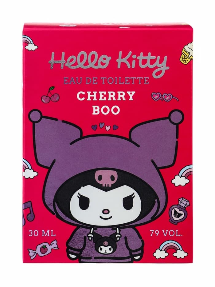 Туалетная вода HELLO KITTY and friends KUROMI CHERRY BOO, фруктовый аромат вишни, 30 мл