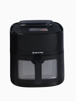 Аэрогриль BRAYER 2042BR, 8 л, 1800 Вт, 8 программ, 80-200°С, LCD-дисплей, чёрный