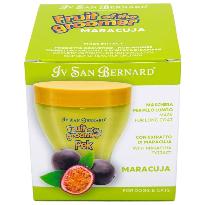 Маска Iv San Bernard Fruit of the Groomer Maracuja, восстанавливающая для длинной шерсти с протеинам