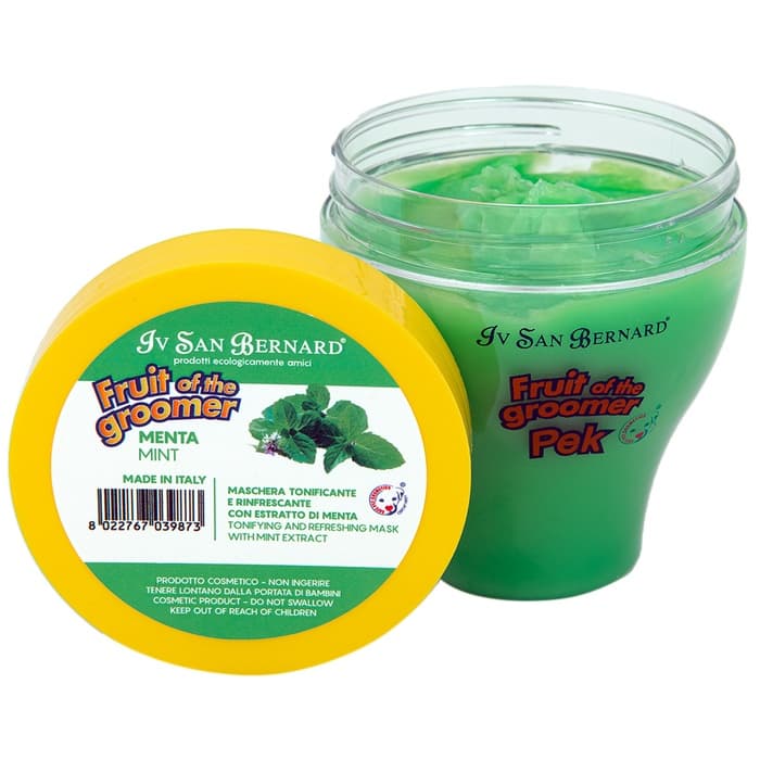 Маска Iv San Bernard Fruit of the Groomer Mint, восстанавливающая для любого типа шерсти с витамином