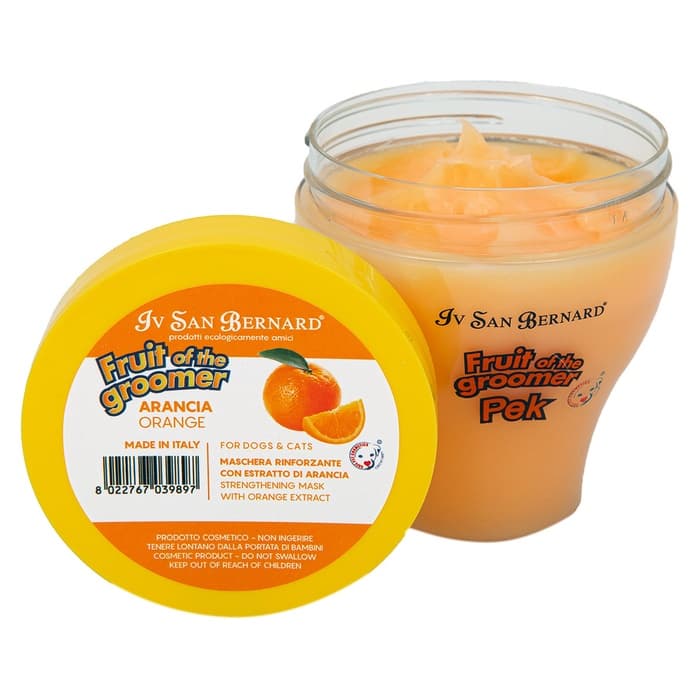 Маска Iv San Bernard Fruit of the Groomer Orange, восстанавливающая для слабой выпадающей шерсти с с