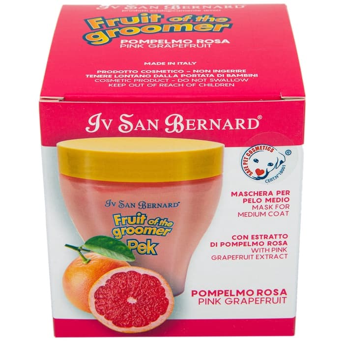 Маска Iv San Bernard Fruit of the Groomer Pink Grapefruit восстанавливающая для шерсти средней длины