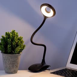 Светодиодный настольный светильник, 5 Вт, 3000-6000К, 350 лм, 13.5×7×38 см, чёрный