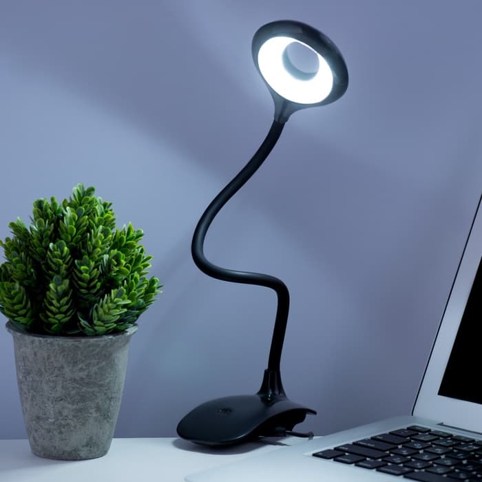 Светодиодный настольный светильник, 5 Вт, 3000-6000К, 350 лм, 13.5×7×38 см, чёрный