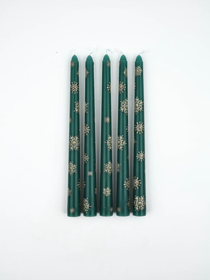 Свечи новогодние набор 5 шт. «Исполнения всех желаний», античные