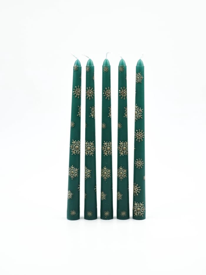 Свечи новогодние набор 5 шт. «Исполнения всех желаний», античные