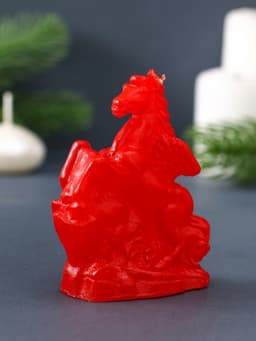 Свеча декоративная «Лошадка-Пегас» 3.5×6.5×8 см, красный